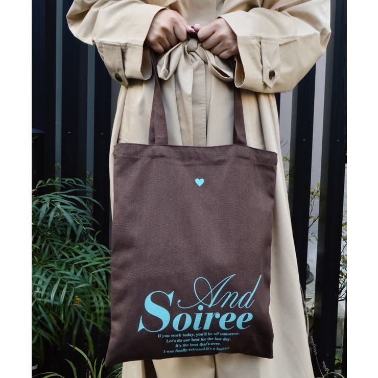 メッセージロゴプリントトート | ＆soiree | 詳細画像15 