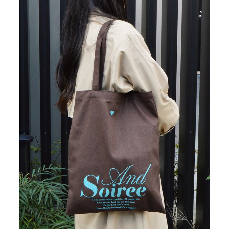 メッセージロゴプリントトート | ＆soiree | 詳細画像16 