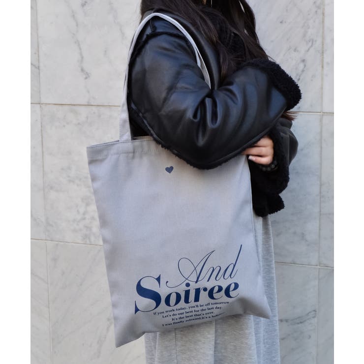 メッセージロゴプリントトート | ＆soiree | 詳細画像3 