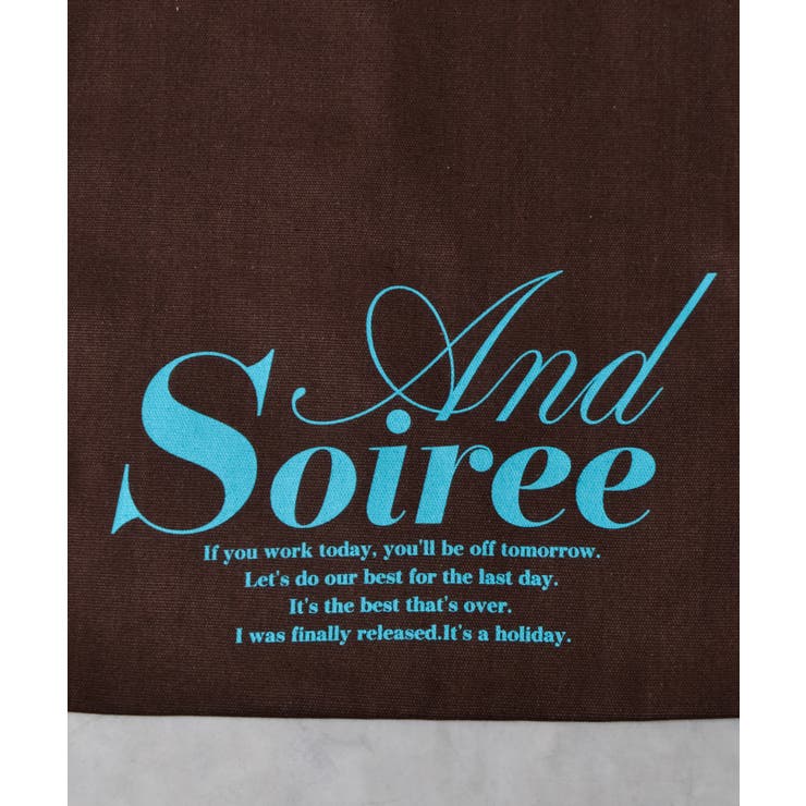 メッセージロゴプリントトート | ＆soiree | 詳細画像21 