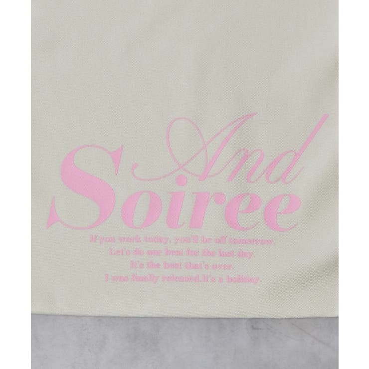 メッセージロゴプリントトート | ＆soiree | 詳細画像24 