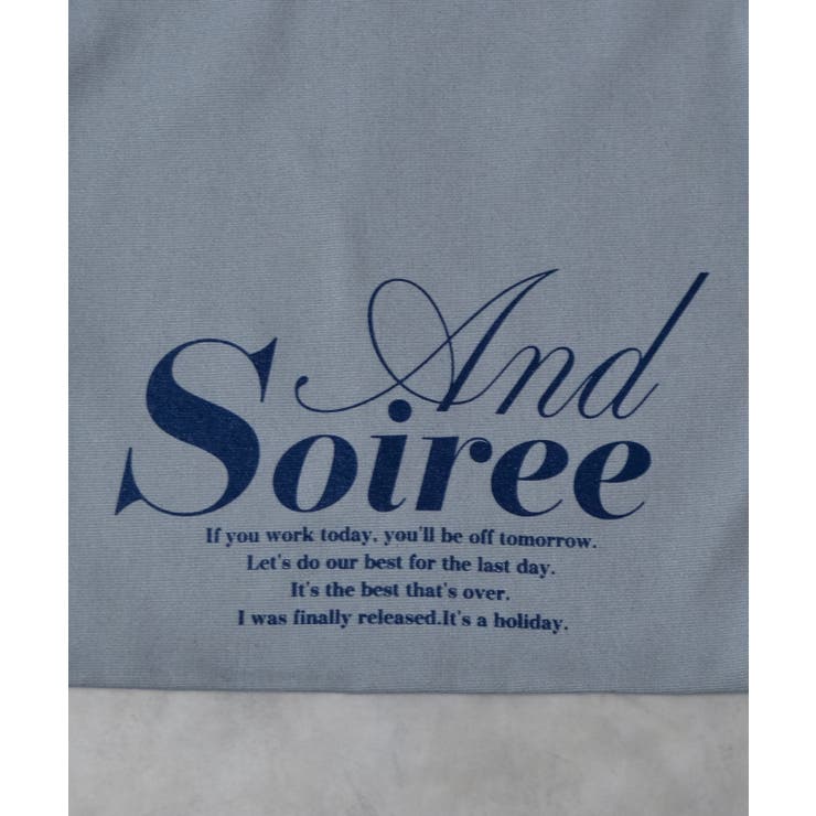 メッセージロゴプリントトート | ＆soiree | 詳細画像27 