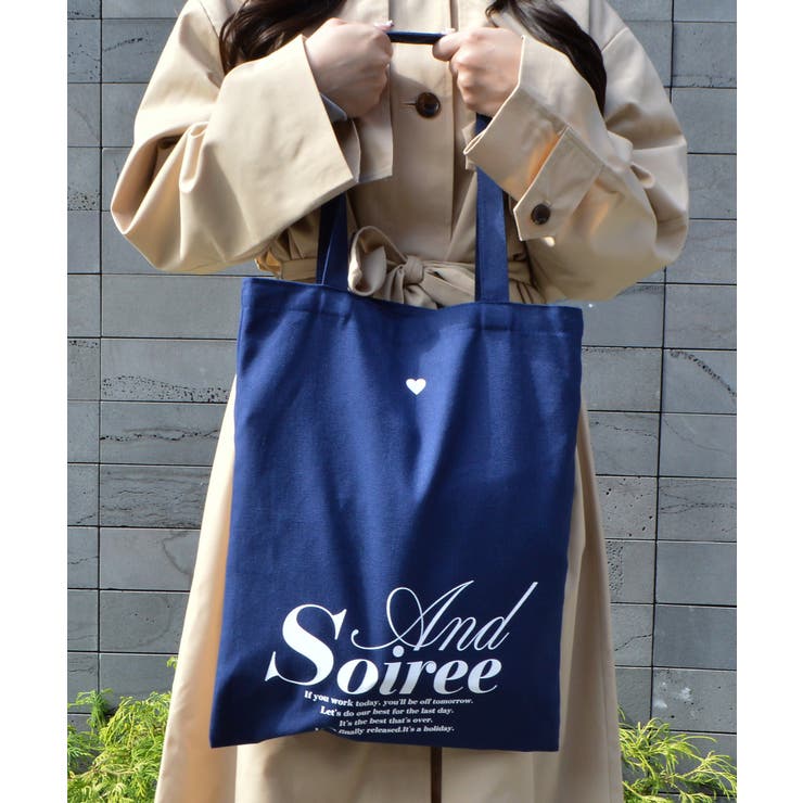 メッセージロゴプリントトート | ＆soiree | 詳細画像7 