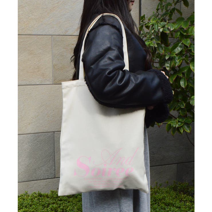 メッセージロゴプリントトート | ＆soiree | 詳細画像9 