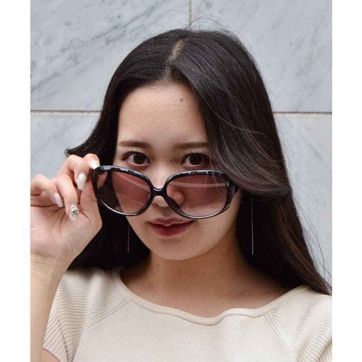 &soiree ラージオーバルサングラス | ＆soiree | 詳細画像2 