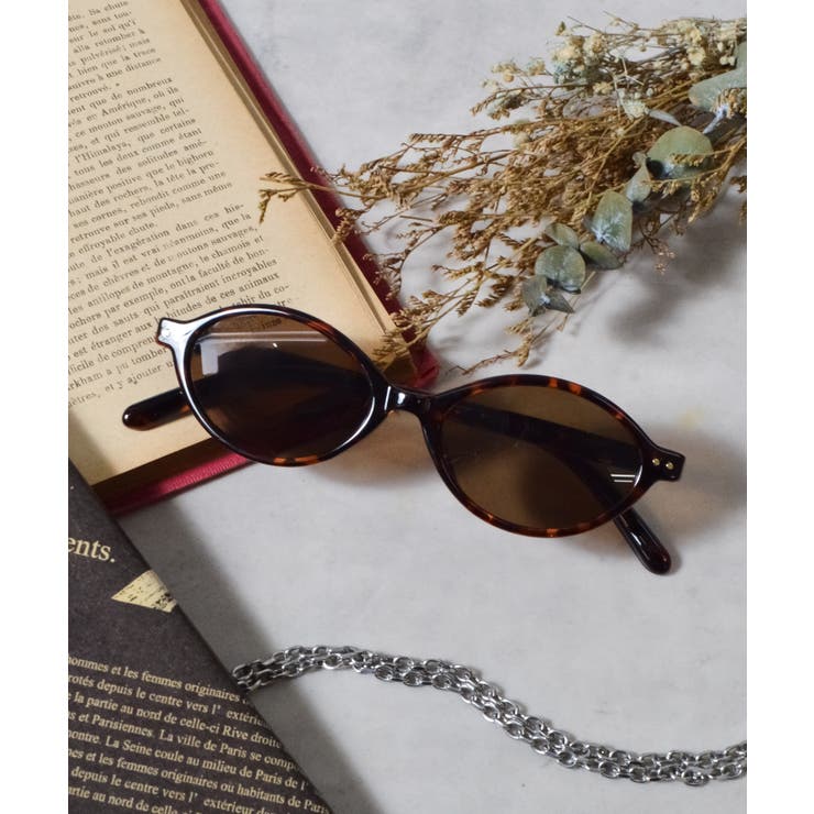 B D/ブラウン | &soiree ラージオーバルサングラス | ＆soiree