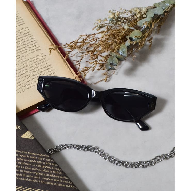 Cブラック | &soiree ラージオーバルサングラス | ＆soiree