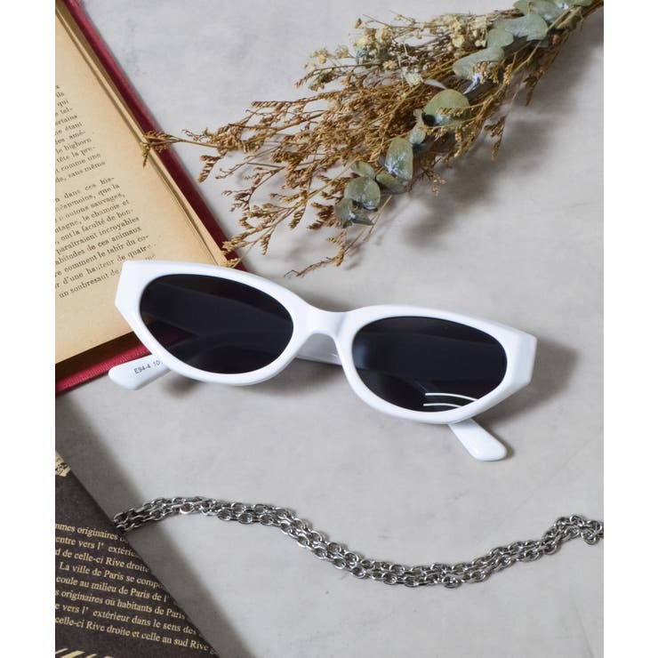 Cホワイト | &soiree ラージオーバルサングラス | ＆soiree