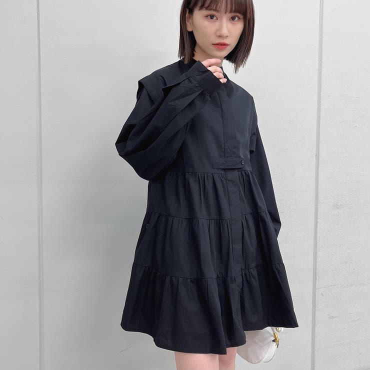 ティアードフレアチュニック チュニックシャツ チュニック