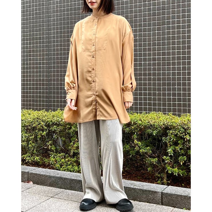 サイドリボンツイルブラウス | ＆soiree | 詳細画像3 