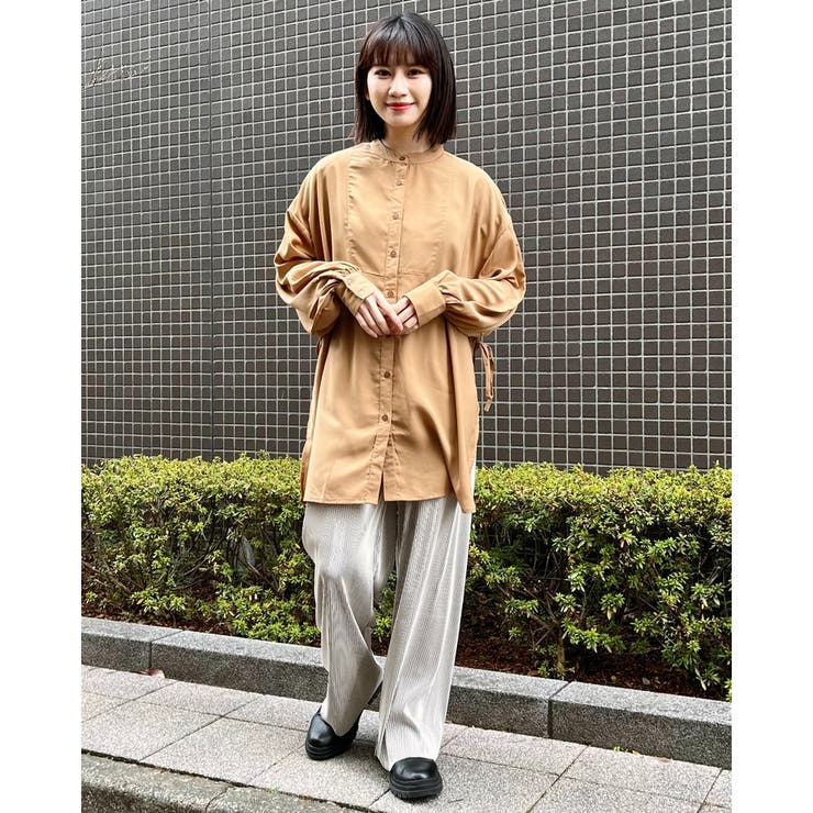 サイドリボンツイルブラウス | ＆soiree | 詳細画像4 