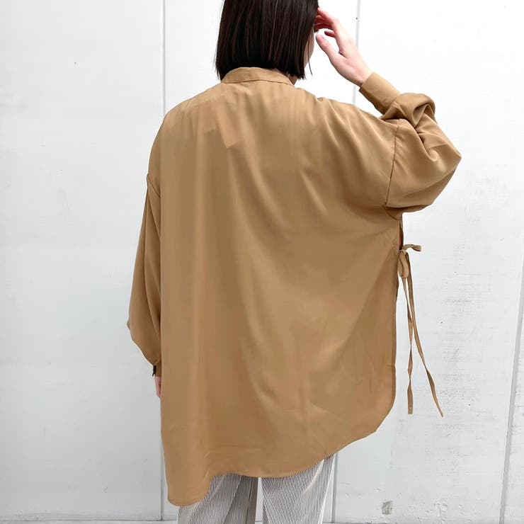 サイドリボンツイルブラウス | ＆soiree | 詳細画像9 