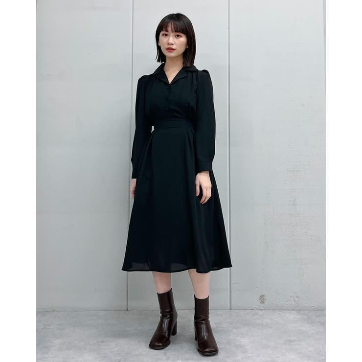 開襟ロングワンピース | ＆soiree | 詳細画像4 