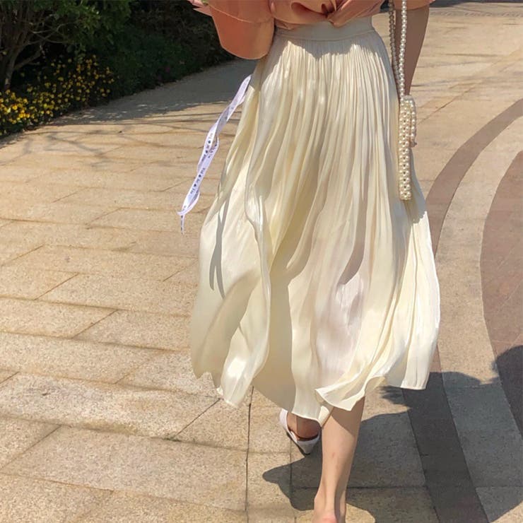 シルクプリーツスカート | ＆soiree | 詳細画像9 