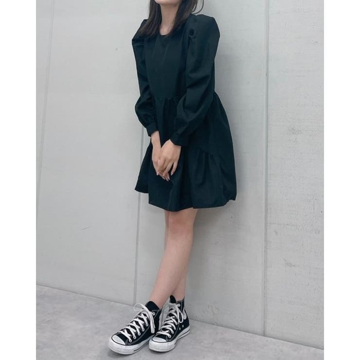 パワショルミニワンピース[品番：RADM0005556]｜＆soiree