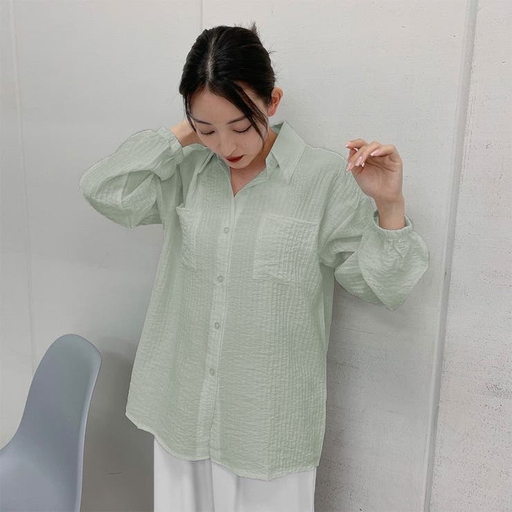 リネンコットンオーバーシャツ | ＆soiree | 詳細画像2 