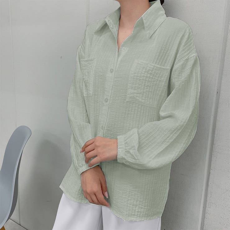 リネンコットンオーバーシャツ | ＆soiree | 詳細画像3 