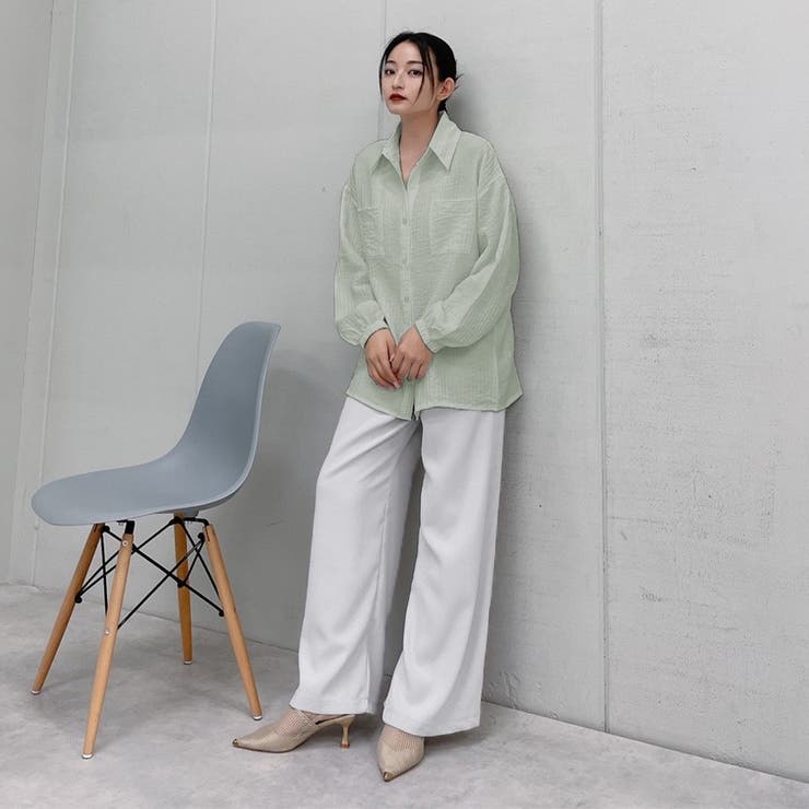 リネンコットンオーバーシャツ | ＆soiree | 詳細画像4 