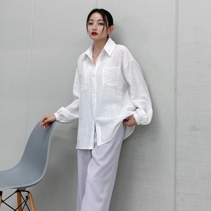 リネンコットンオーバーシャツ | ＆soiree | 詳細画像8 