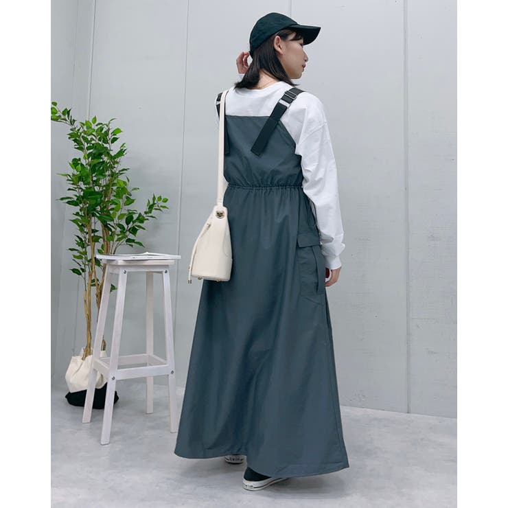 ナイロンミリタリージャンパースカート | ＆soiree | 詳細画像15 