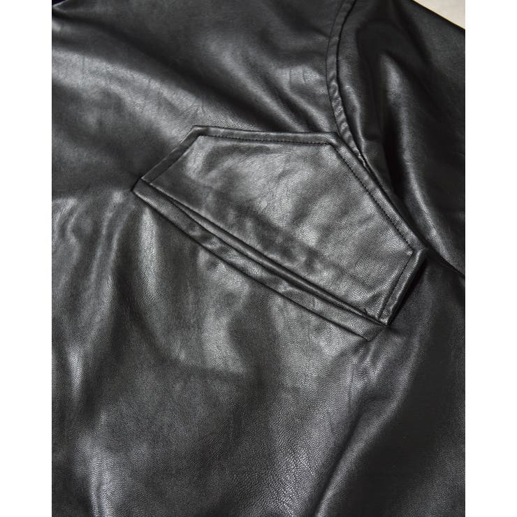 フェイクレザー2wayスタンドカラーブルゾン | ＆soiree | 詳細画像33 