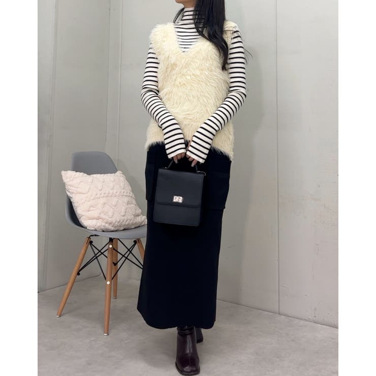 ニット セーター ＆soiree Vネックモヘアライクニットベスト レディース ＆soiree ニット セーター Vネックモヘアライクニットベスト