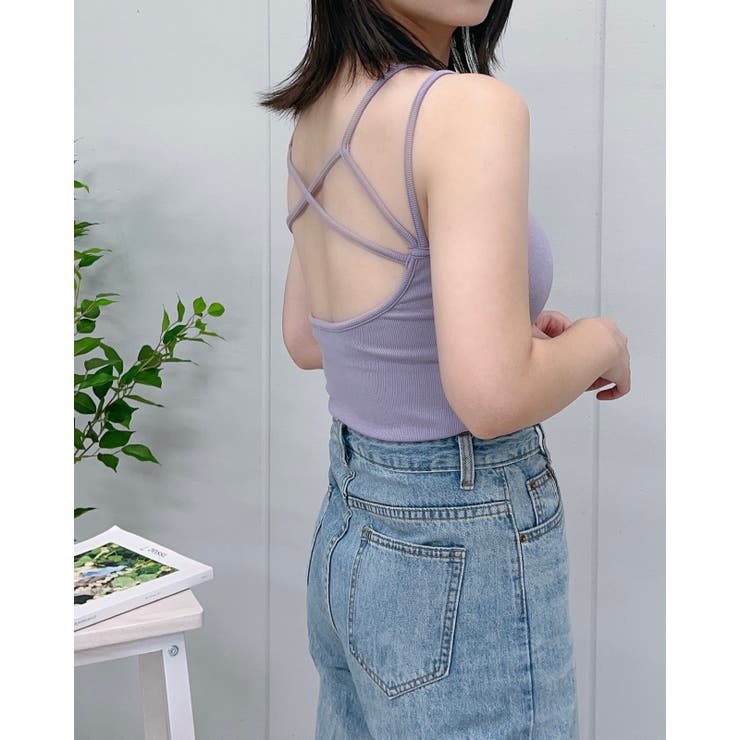 バッククロスカップ付キャミソール | ＆soiree | 詳細画像10 