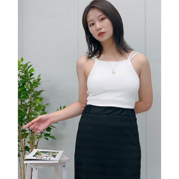 バッククロスカップ付キャミソール | ＆soiree | 詳細画像17 