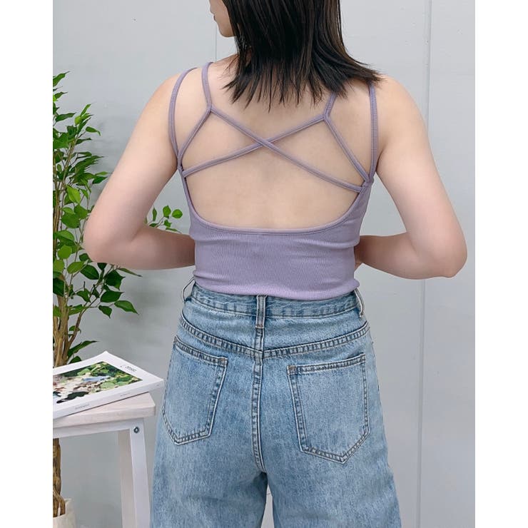 バッククロスカップ付キャミソール | ＆soiree | 詳細画像9 