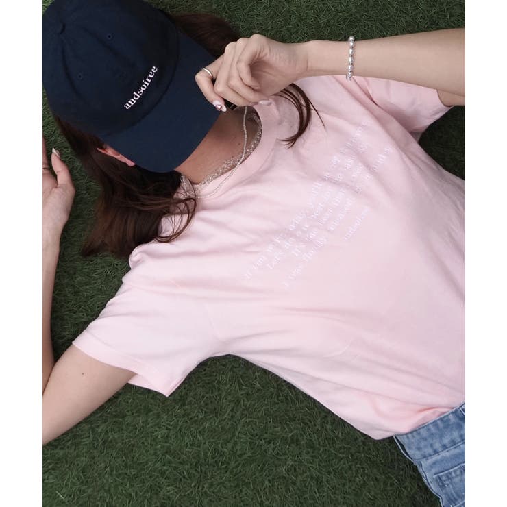 フロント刺繍Tシャツ | ＆soiree | 詳細画像15 