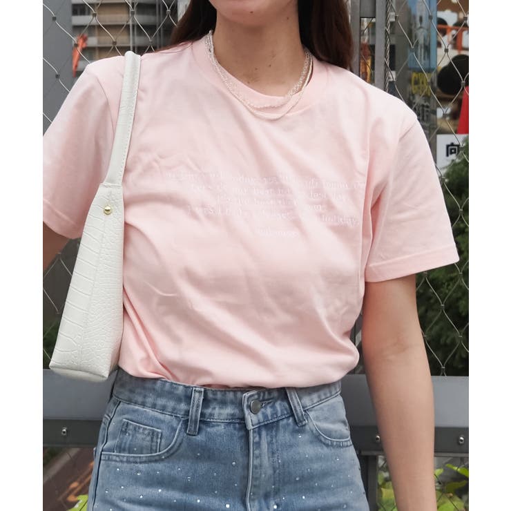 フロント刺繍Tシャツ | ＆soiree | 詳細画像17 