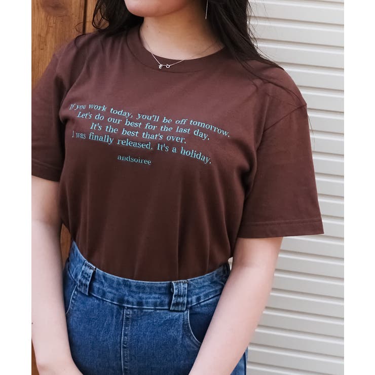 フロント刺繍Tシャツ | ＆soiree | 詳細画像35 