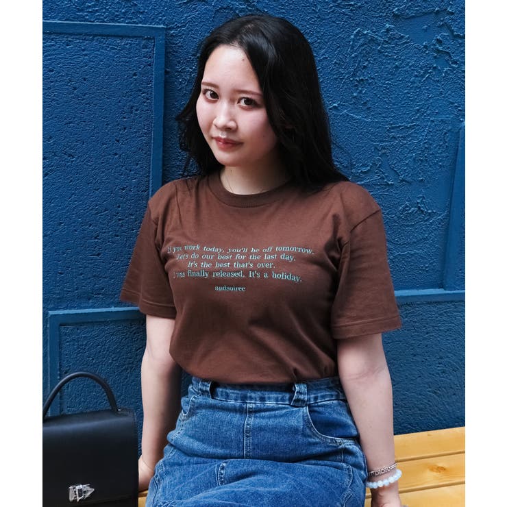 フロント刺繍Tシャツ | ＆soiree | 詳細画像38 