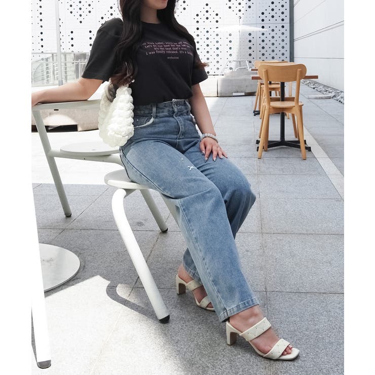 フロント刺繍Tシャツ | ＆soiree | 詳細画像48 