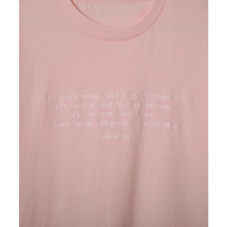 フロント刺繍Tシャツ | ＆soiree | 詳細画像52 