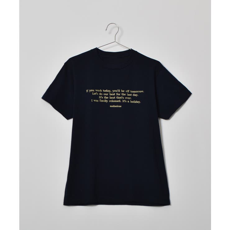 フロント刺繍Tシャツ | ＆soiree | 詳細画像53 