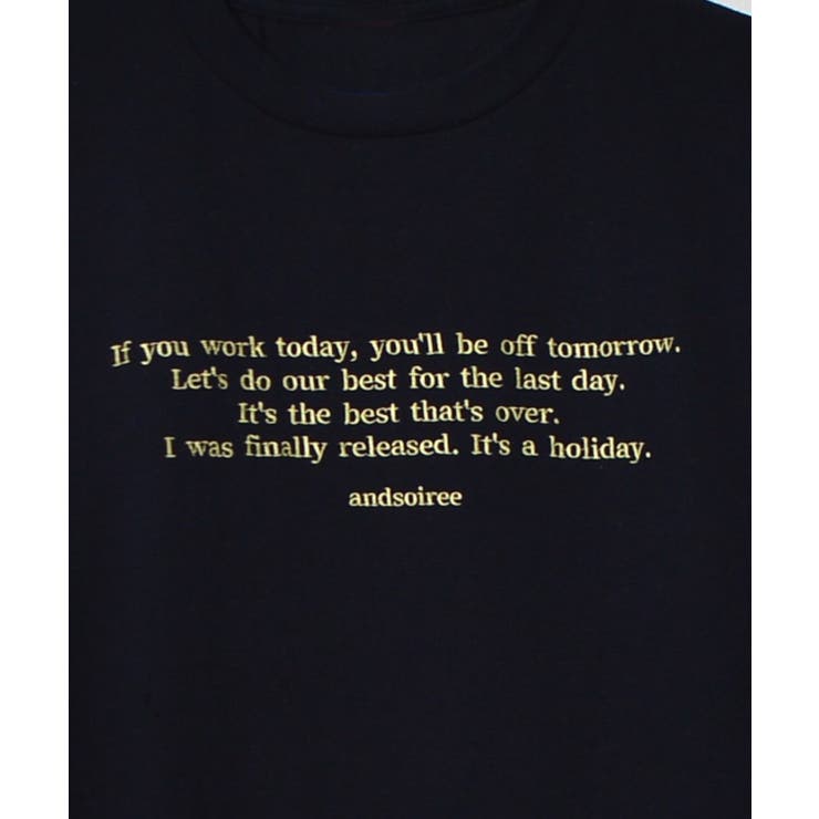 フロント刺繍Tシャツ | ＆soiree | 詳細画像54 