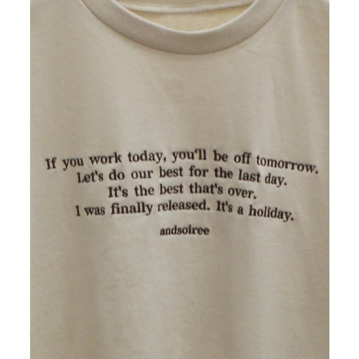 フロント刺繍Tシャツ | ＆soiree | 詳細画像60 