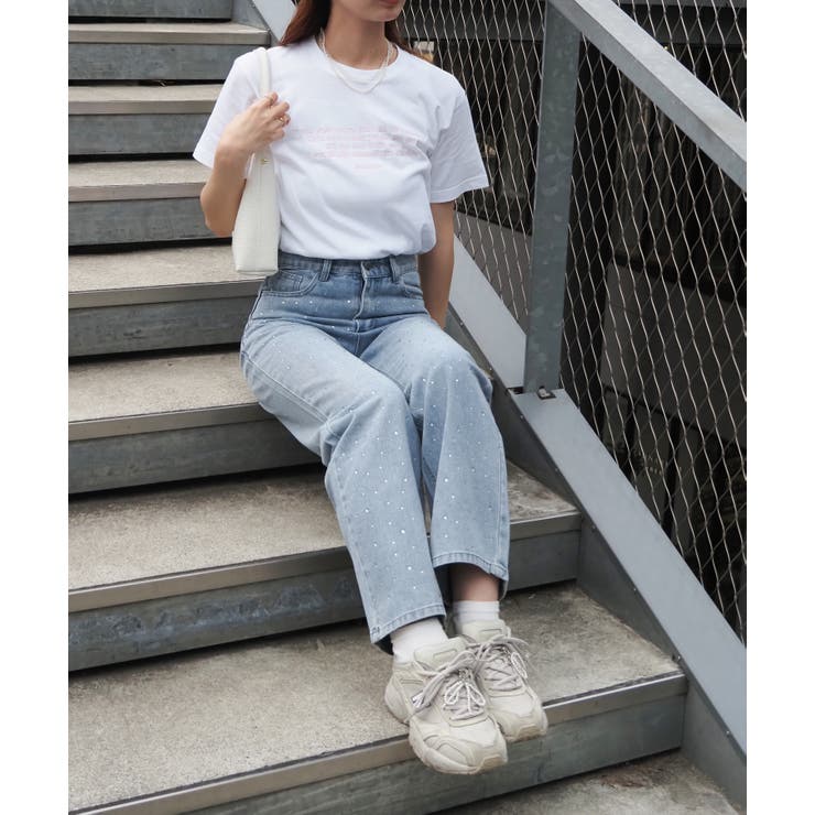 フロント刺繍Tシャツ | ＆soiree | 詳細画像7 