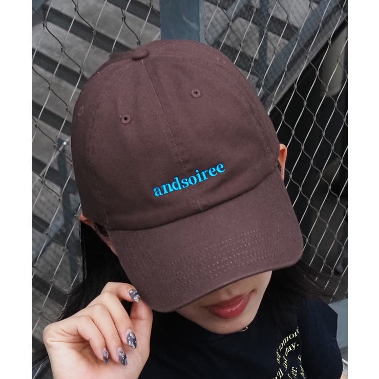 ブラウン | 刺繍ロゴキャップ | ＆soiree