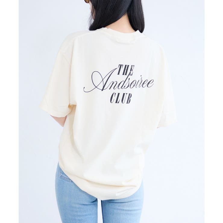 ピグメントプリントTシャツ(メッセージロゴ) | ＆soiree | 詳細画像13 