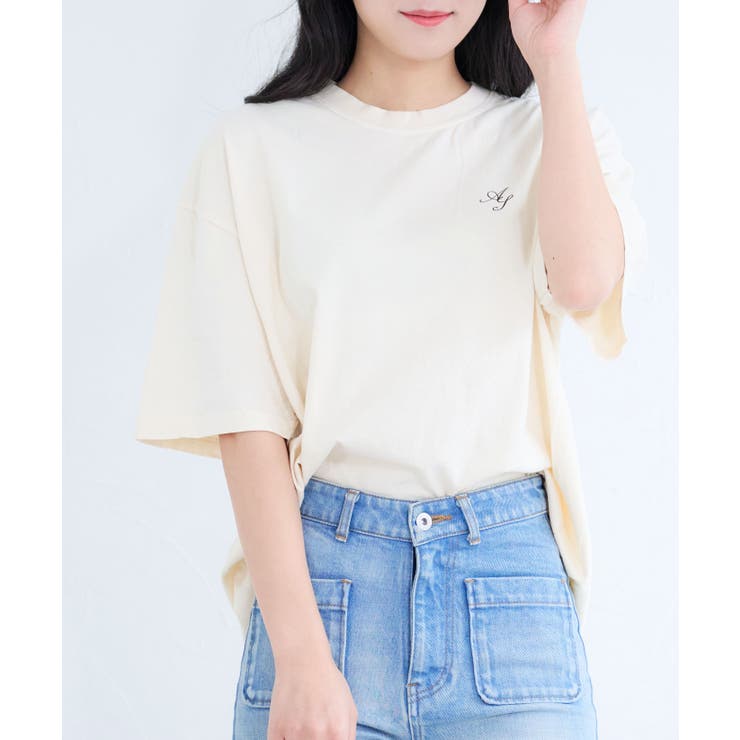 ピグメントプリントTシャツ(メッセージロゴ) | ＆soiree | 詳細画像14 
