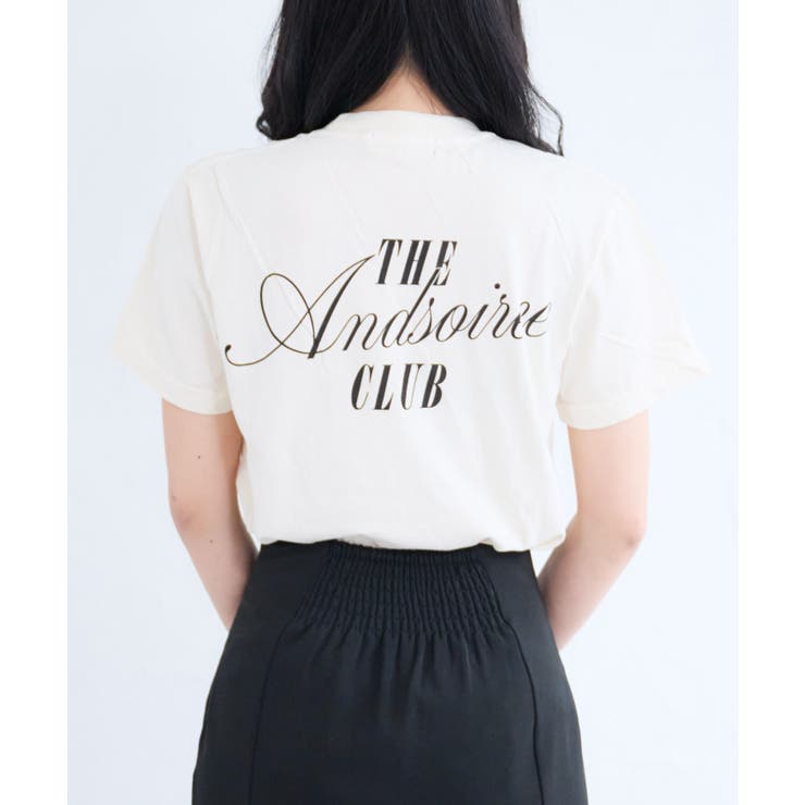 ピグメントプリントTシャツ(メッセージロゴ) | ＆soiree | 詳細画像18 