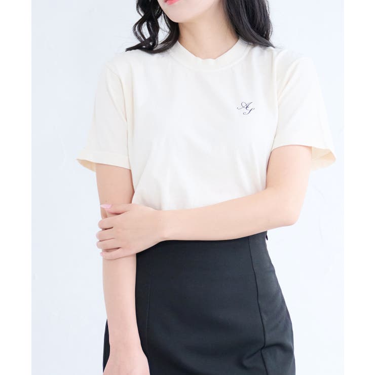 ピグメントプリントTシャツ(メッセージロゴ) | ＆soiree | 詳細画像21 