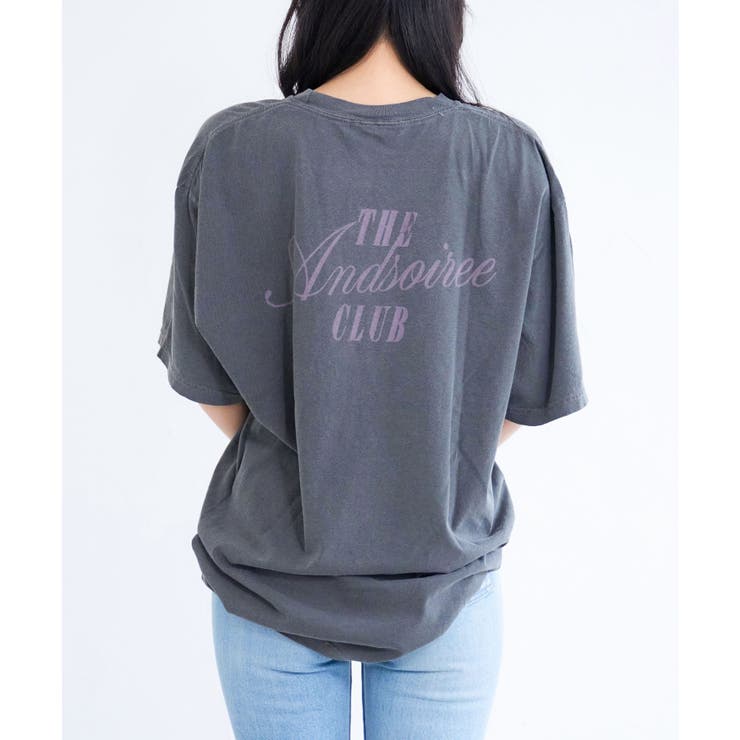 ピグメントプリントTシャツ(メッセージロゴ) | ＆soiree | 詳細画像5 
