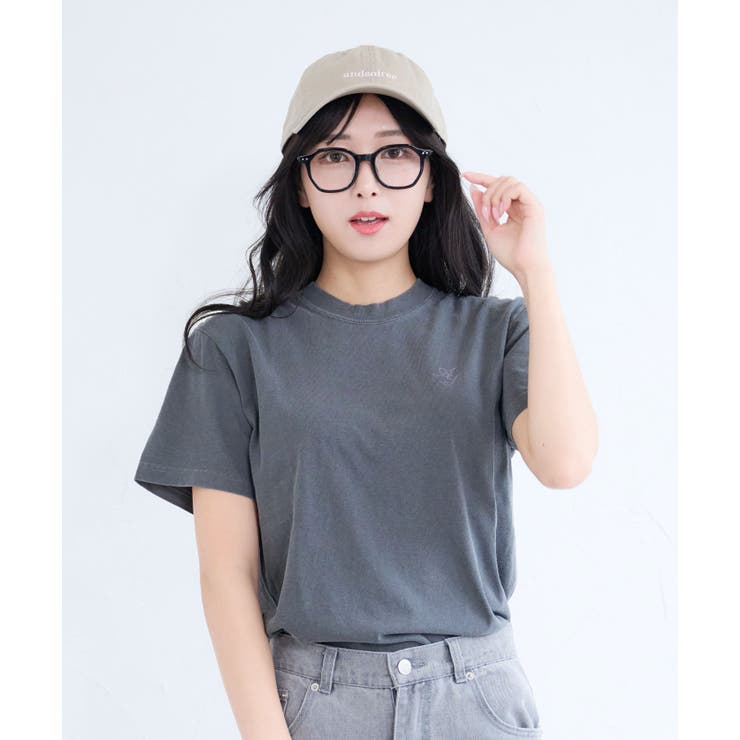 ピグメントプリントTシャツ(メッセージロゴ) | ＆soiree | 詳細画像8 
