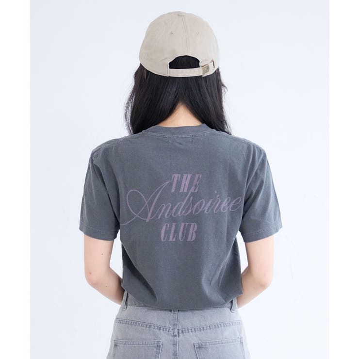 ピグメントプリントTシャツ(メッセージロゴ) | ＆soiree | 詳細画像9 