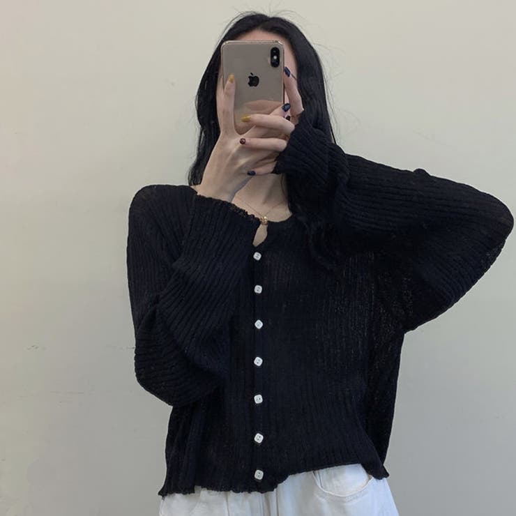 リブニットカーディガン | ＆soiree | 詳細画像16 