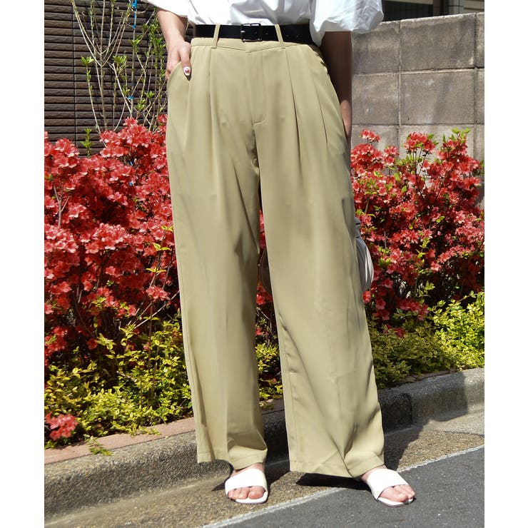 タックデザインワイドパンツ | ＆soiree | 詳細画像12 