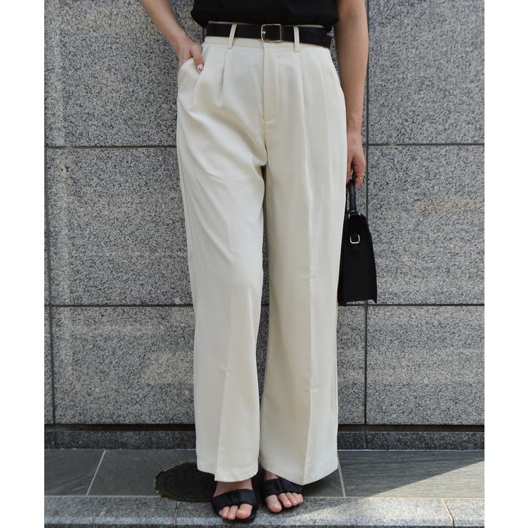 タックデザインワイドパンツ | ＆soiree | 詳細画像2 